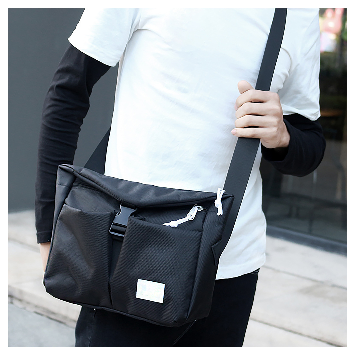 男士单肩斜挎包