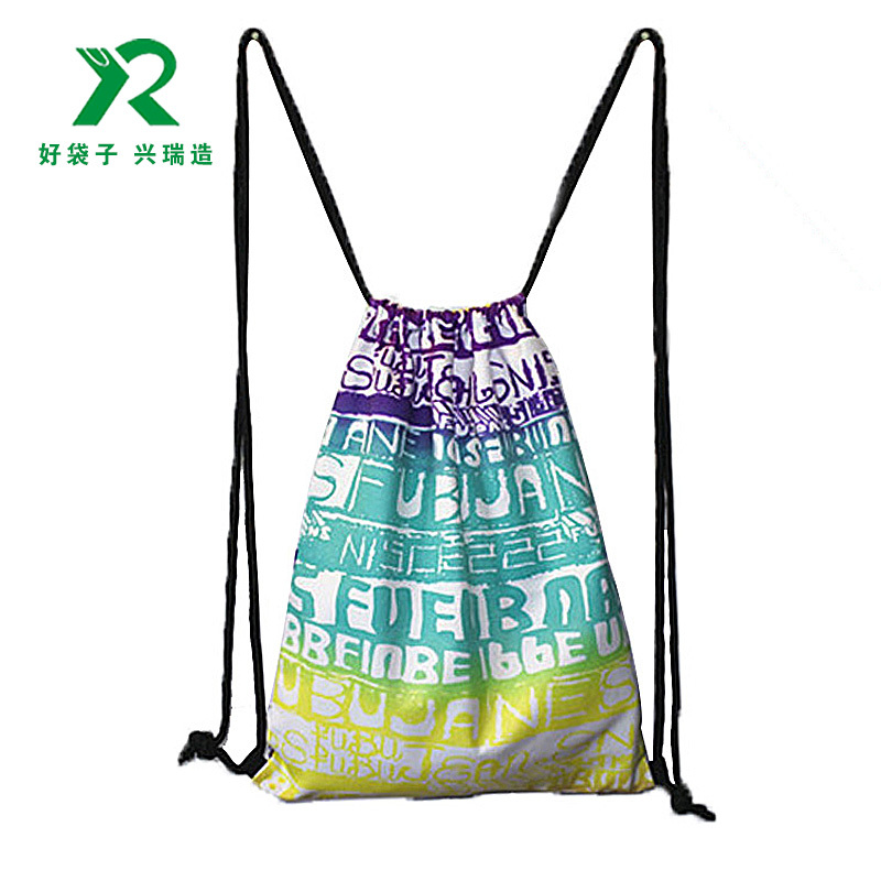 帆布数码印花时尚背包袋